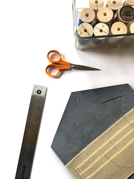 Behind the Scenes of the Leather and Wool Clutch Wallet