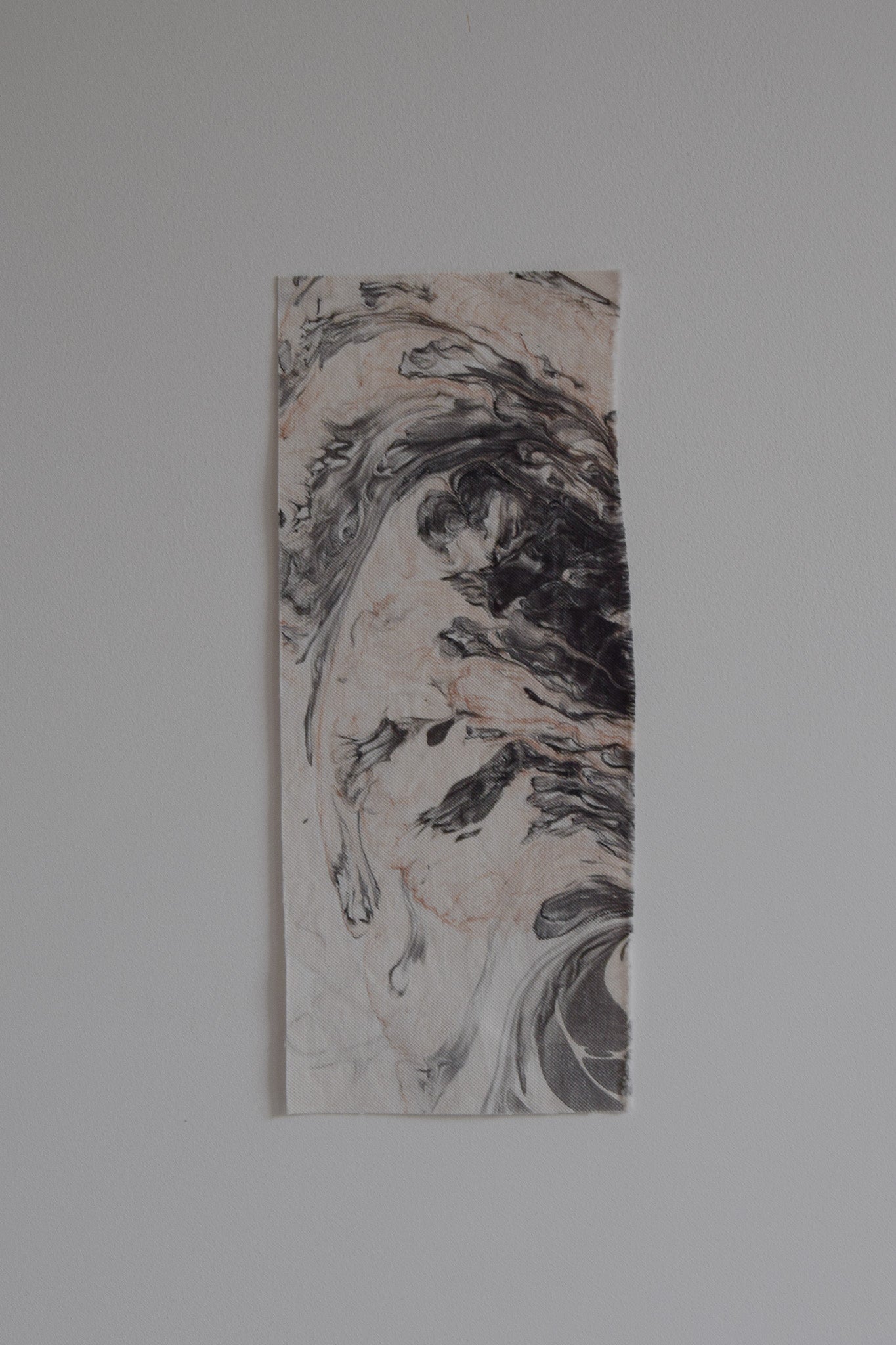 Hand-Marbled Textile Wall Art | Ebb & Flow