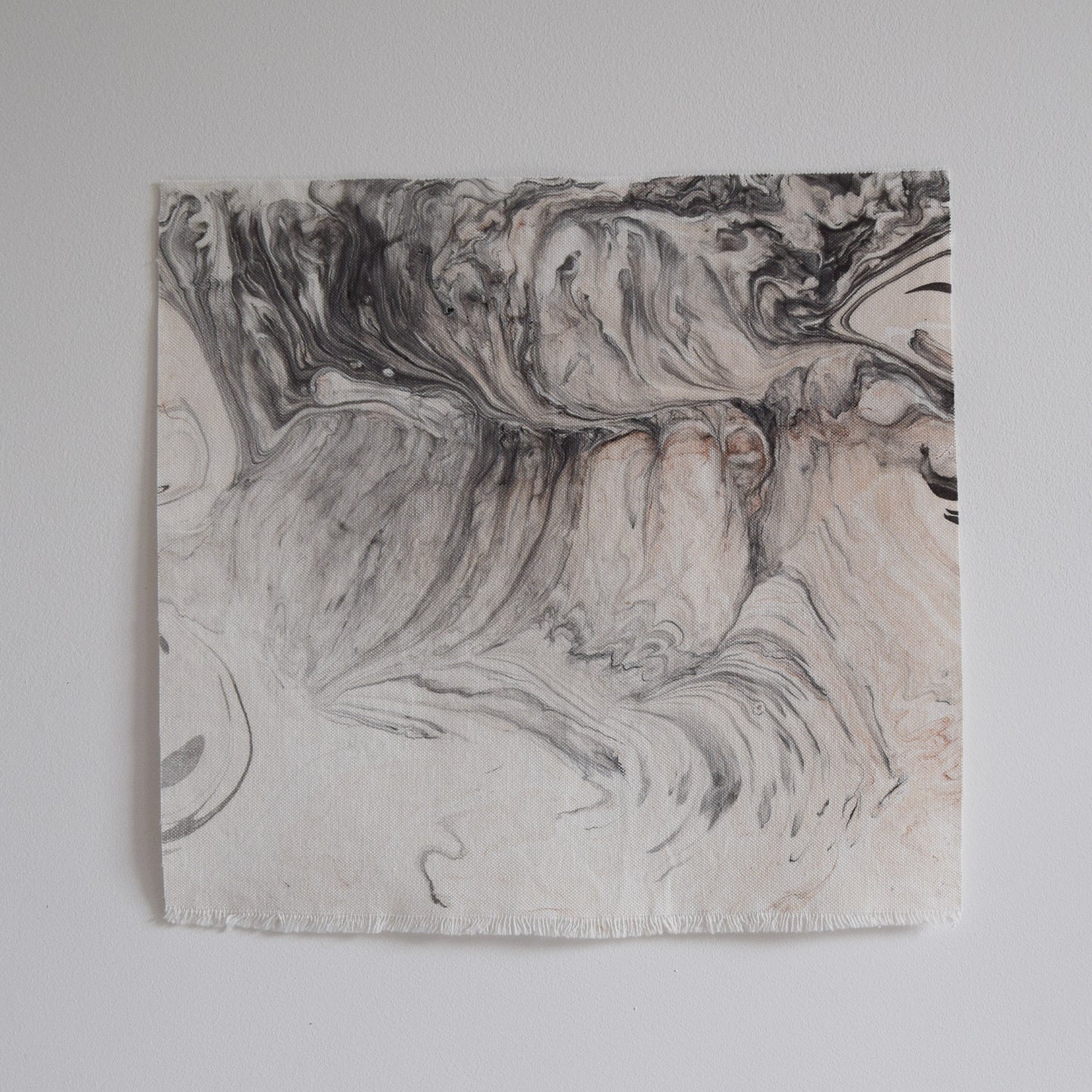 Hand-Marbled Textile Wall Art | Undercurrent