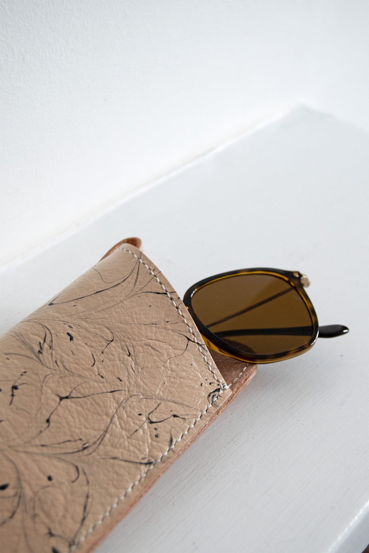 Hand-Marbled Sunglasses Sleeve