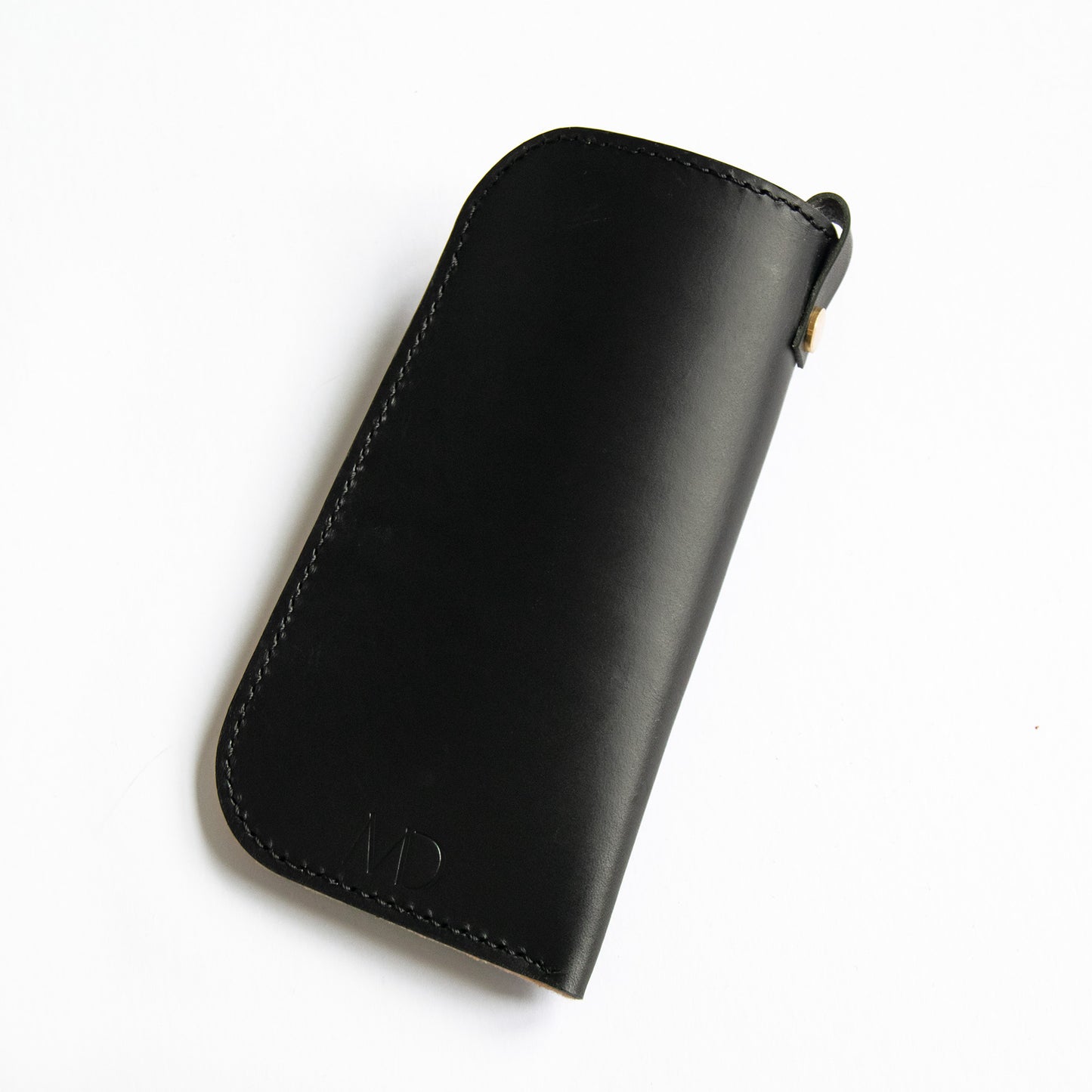 Leather Sunglasses Sleeve in Navy