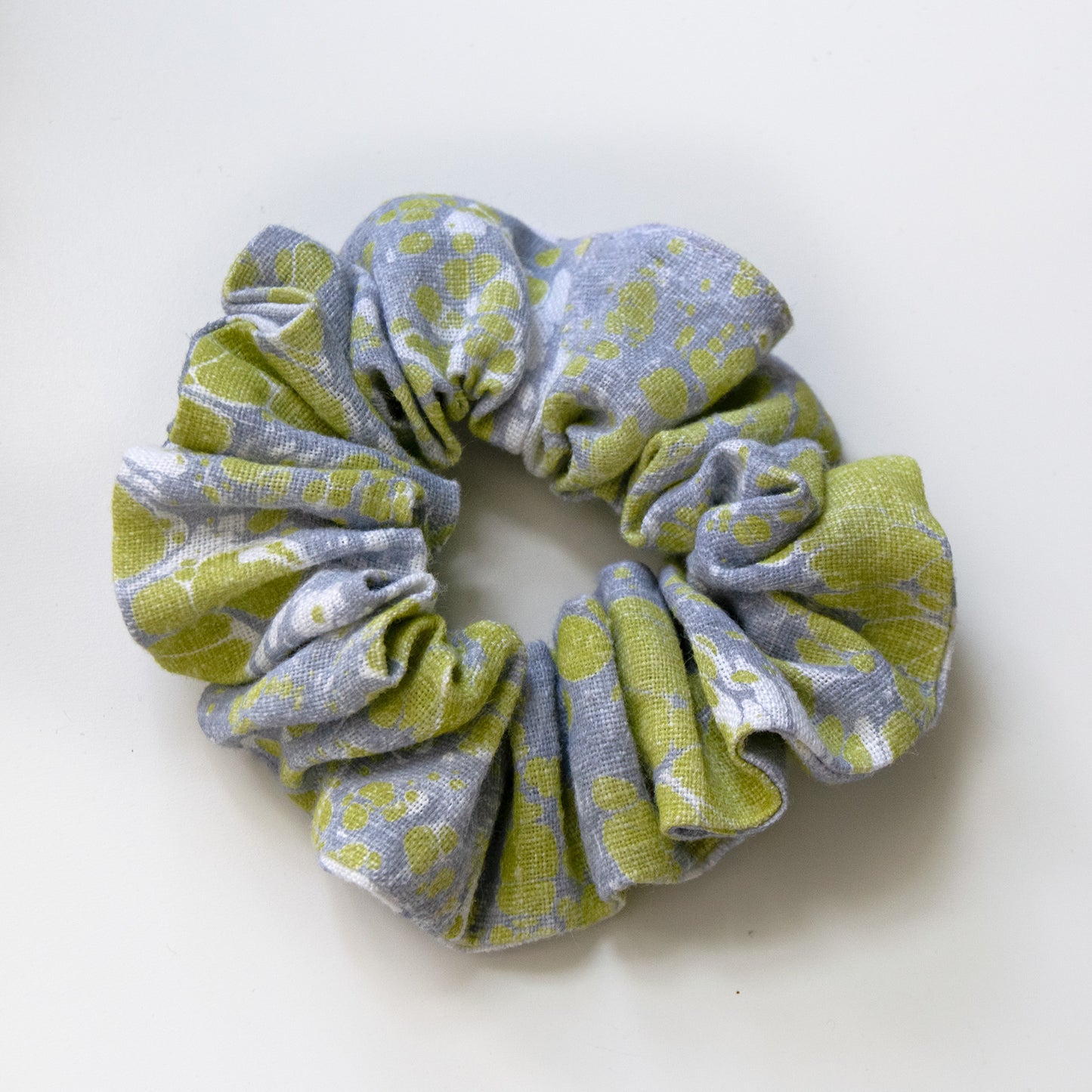 Marbled Linen Scrunchie