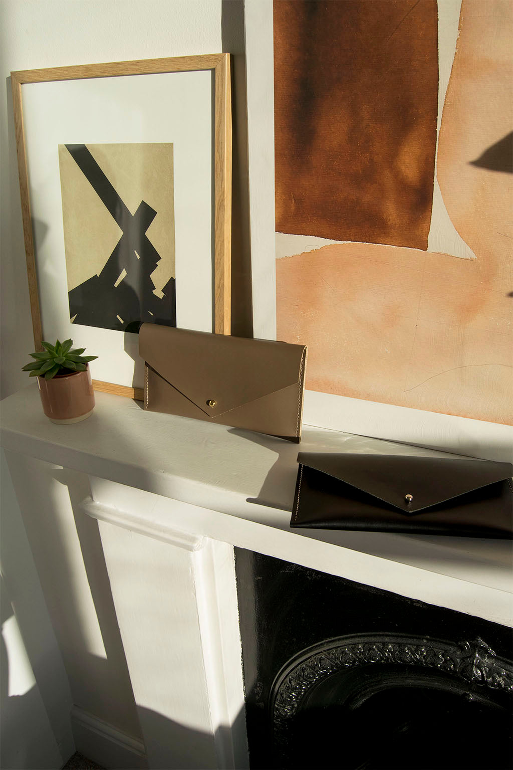 Clutch Wallet in Taupe