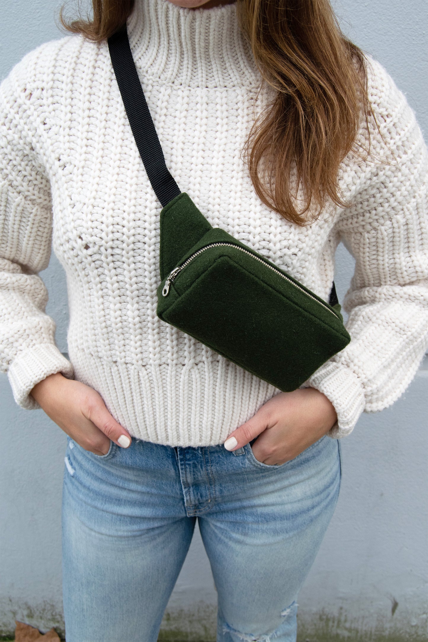 Belt Bag in Hunter Green