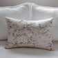 Hand-Marbled Cushion with Insert | Blush with Black Accents