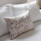 Hand-Marbled Cushion with Insert | Blush with Black Accents