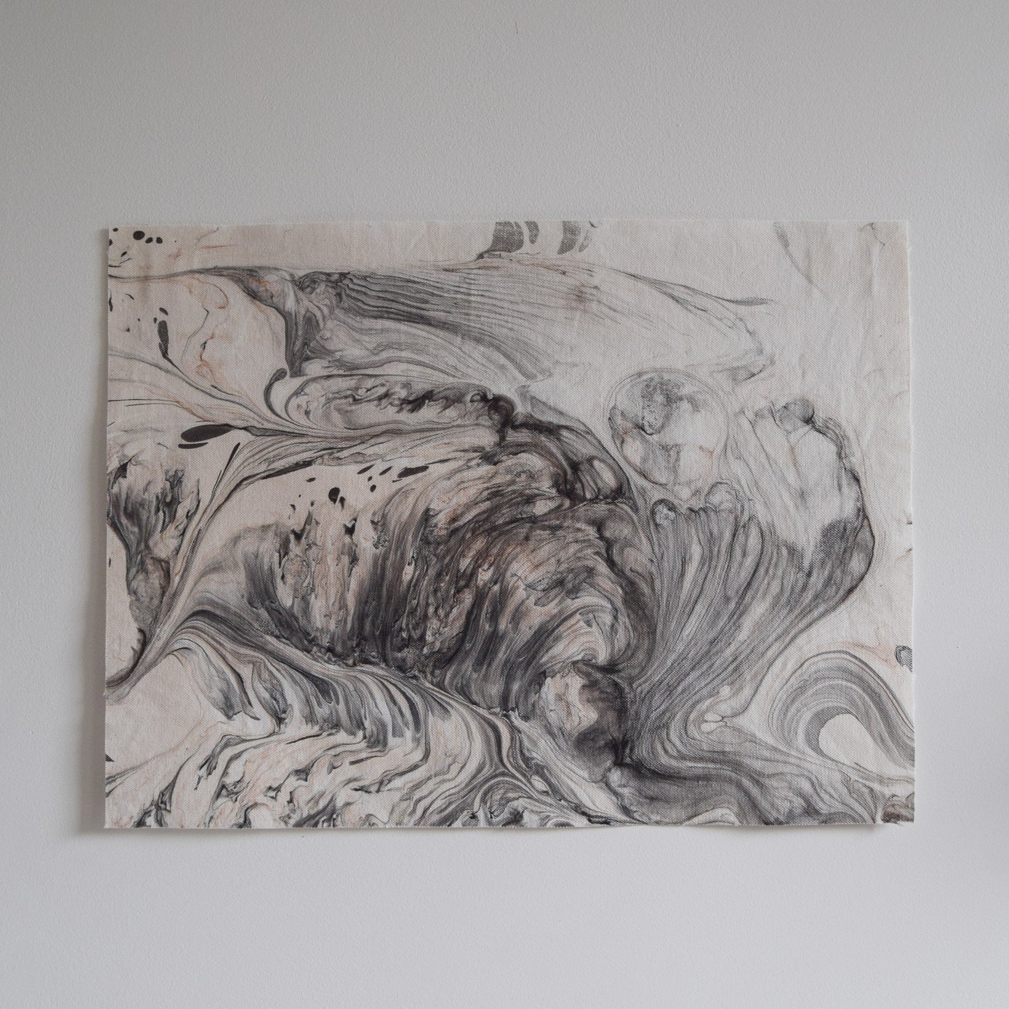 Hand-Marbled Textile Wall Art | Buoyance