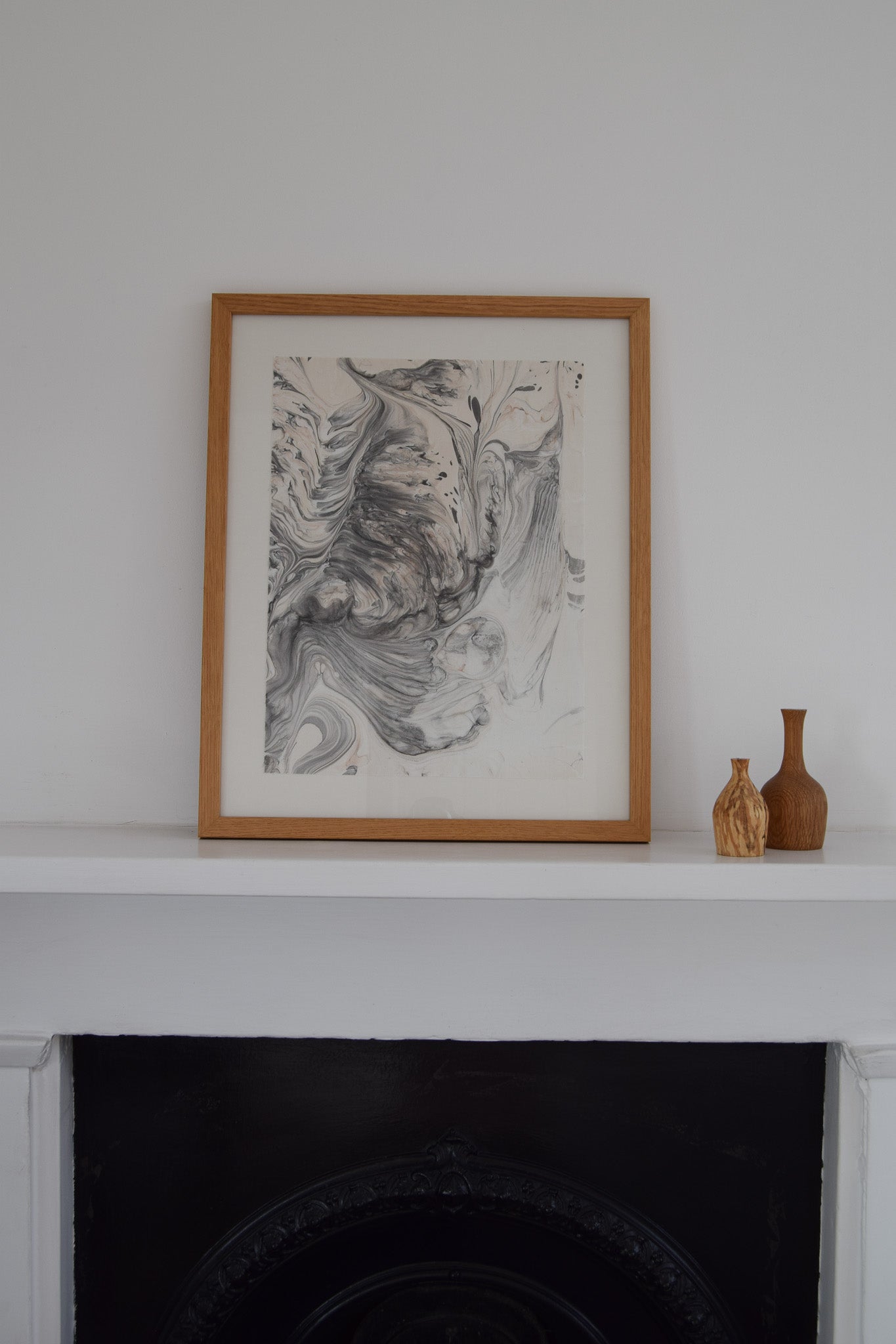 Hand-Marbled Textile Wall Art | Buoyance