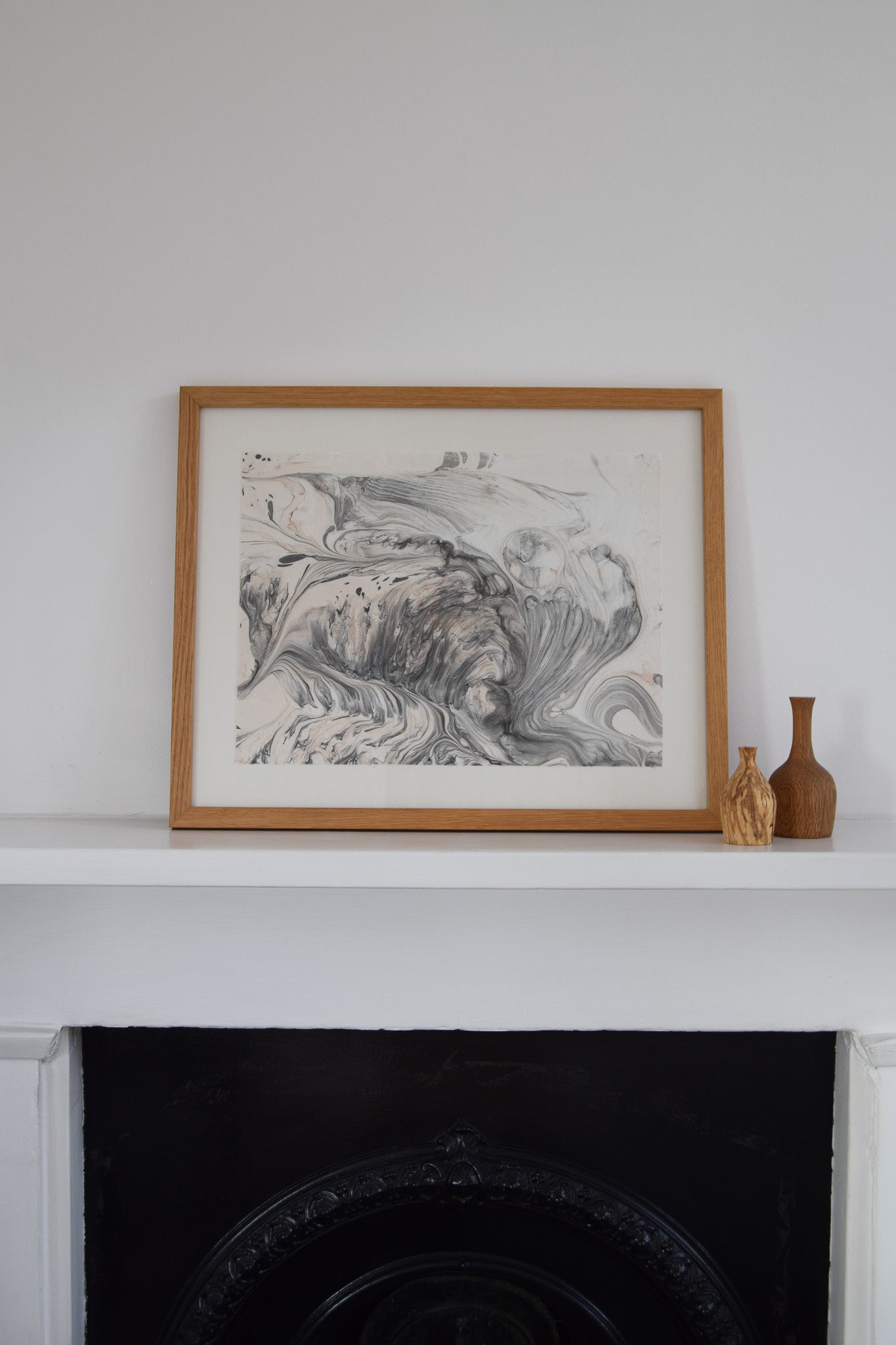 Hand-Marbled Textile Wall Art | Buoyance