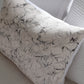 Hand-Marbled Cushion with Insert | Blush with Black Accents