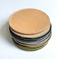 Reversible Leather & Wool Coasters (Solid & Marbled)