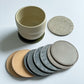Reversible Leather & Wool Coasters