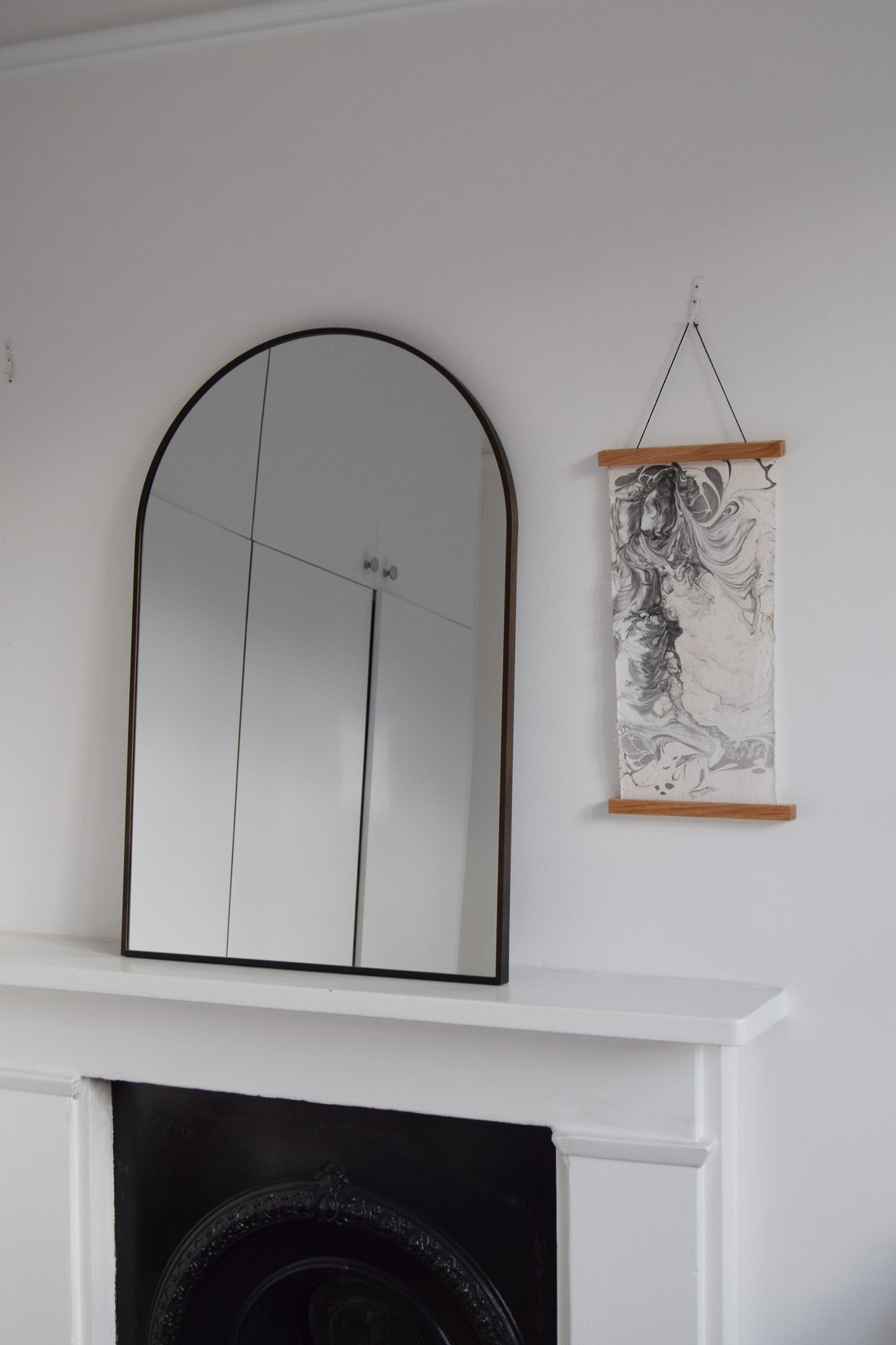 Hand-Marbled Textile Wall Art | Convergence (Tapestry)