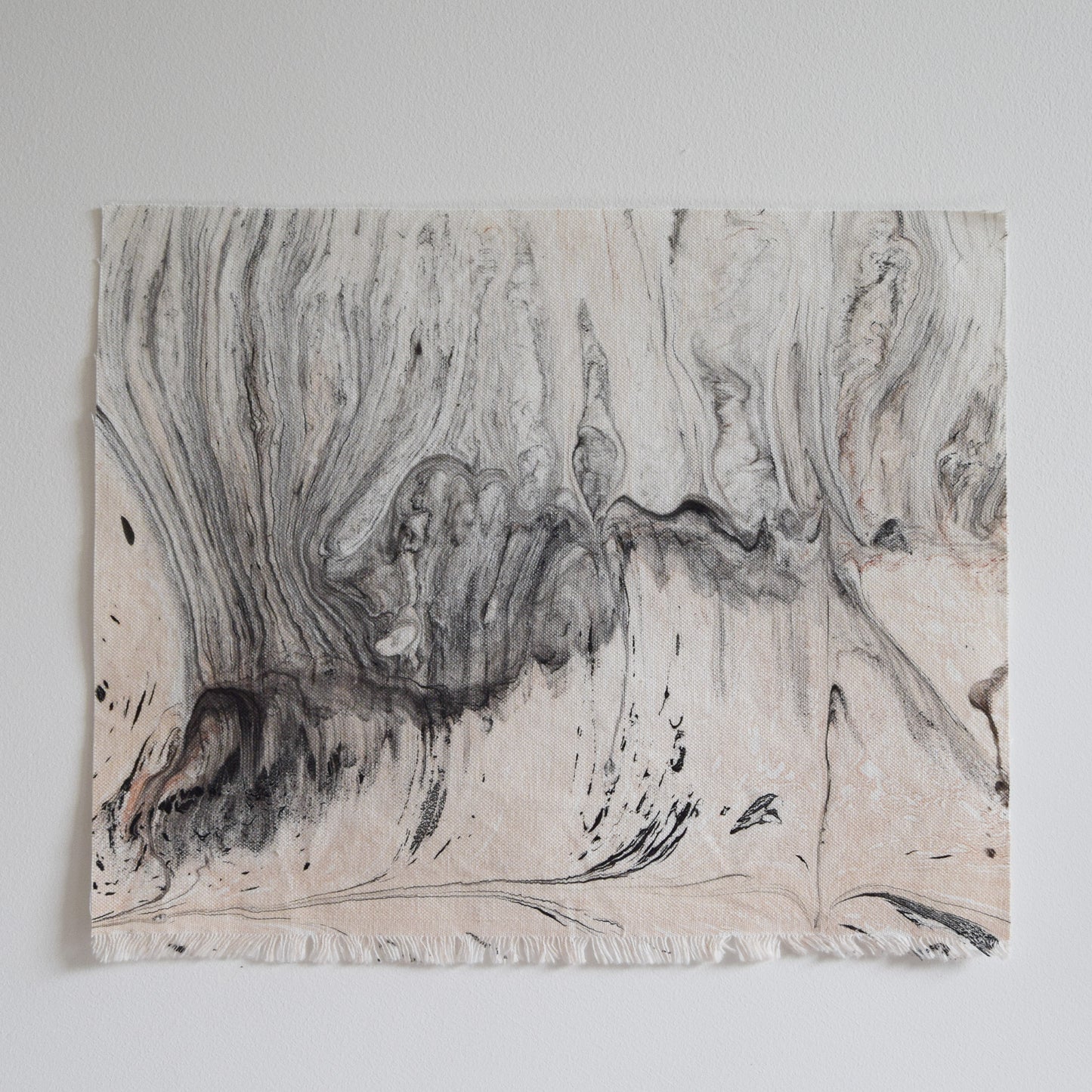 Hand-Marbled Textile Wall Art | Swell