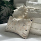 Hand-Marbled Cushion with Insert | Blush Vines