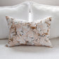 Hand-Marbled Cushion with Insert | Blush, Brown, Dusty Blue