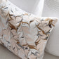 Hand-Marbled Cushion with Insert | Blush, Brown, Dusty Blue