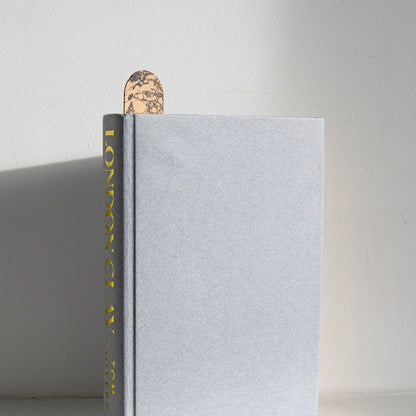 Hand-Marbled Leather Bookmarks