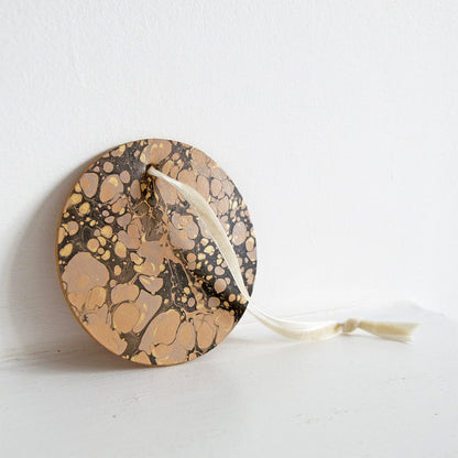 Marbled Christmas Ornaments