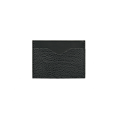 Slim Leather Card Holder in Midnight