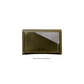 Geometric Leather Card Holder in Olive Green